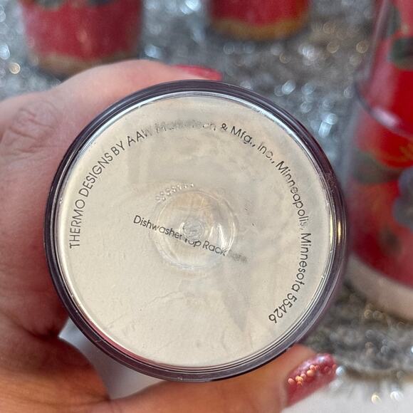 Scandinavian Floral Design 6 Insulated Tumblers Helen Blanck Retro Style Decor - Picture 9 of 9